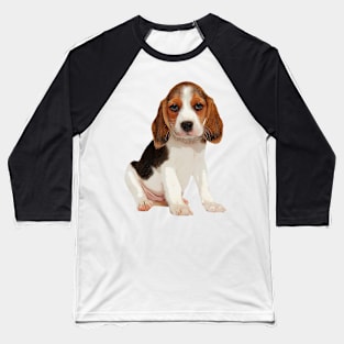 Adorable Pouty Beagle Puppy Baseball T-Shirt